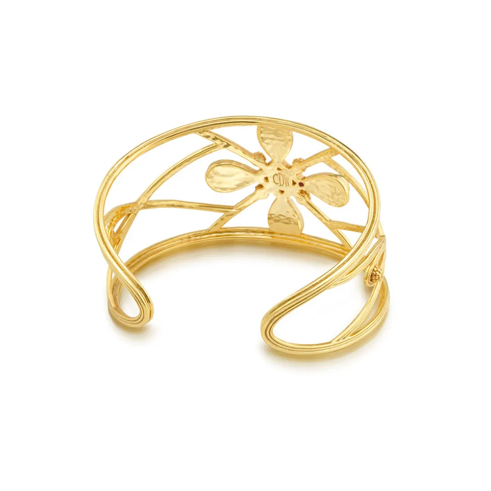 Monique Gem Cuff in Malachite