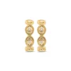 Monique Hoop Earrings in Gold & Cubic Zirconia