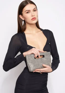 Montauk Long Clutch in Silver