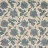 Moon Garden Embroidery Fabric in Blue