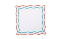 Morgan Placemat and Napkin Set in Turquoise