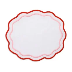 Morgan Placemat and Napkin Set in Pink