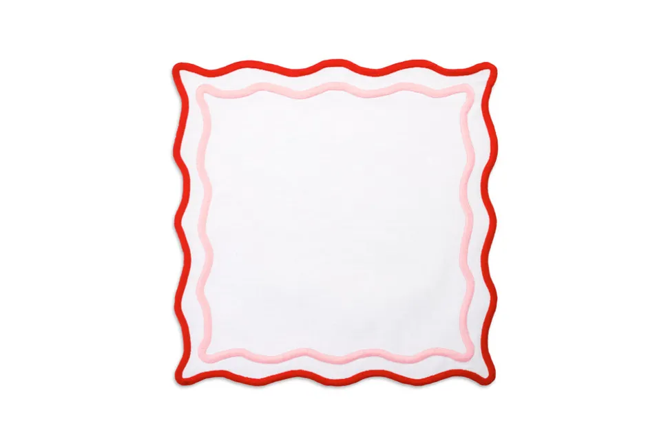 Morgan Placemat and Napkin Set in Pink