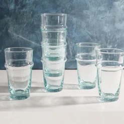 Moroccan Beldi Glassware, Set of 6