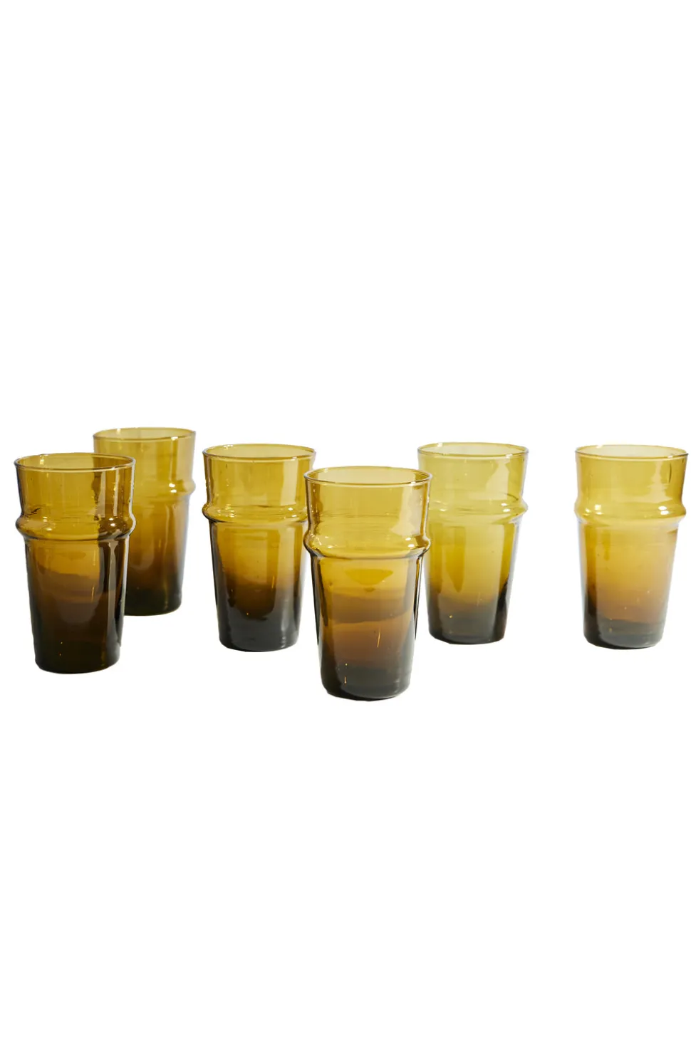 Moroccan Beldi Glassware, Set of 6