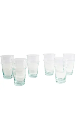 Moroccan Beldi Glassware, Set of 6