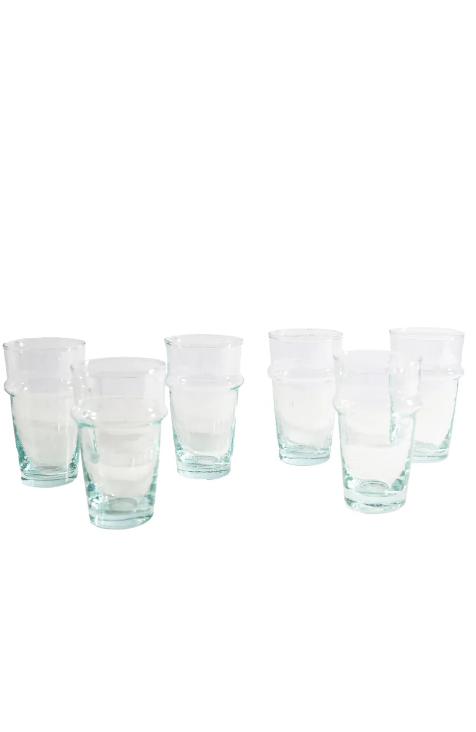Moroccan Beldi Glassware, Set of 6