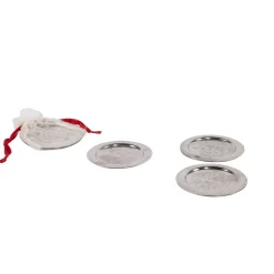 Moroccan Berber Silver Coasters, Set of 4