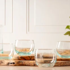 Moroccan Stemless Goblets, Set of 4