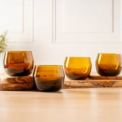 Moroccan Stemless Goblets, Set of 4