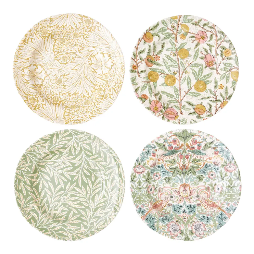 Morris & Co. 9" Plates, Set of 4