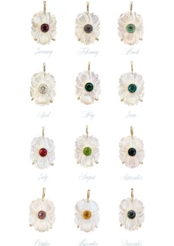 Mother Of Pearl Month Charm