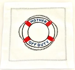 Mother Off Duty Cocktail Napkins, Set of 4