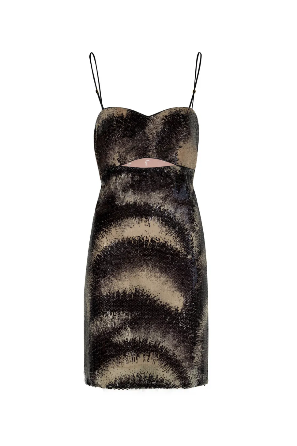 Mujer Divina Sequins Mini Dress in Black