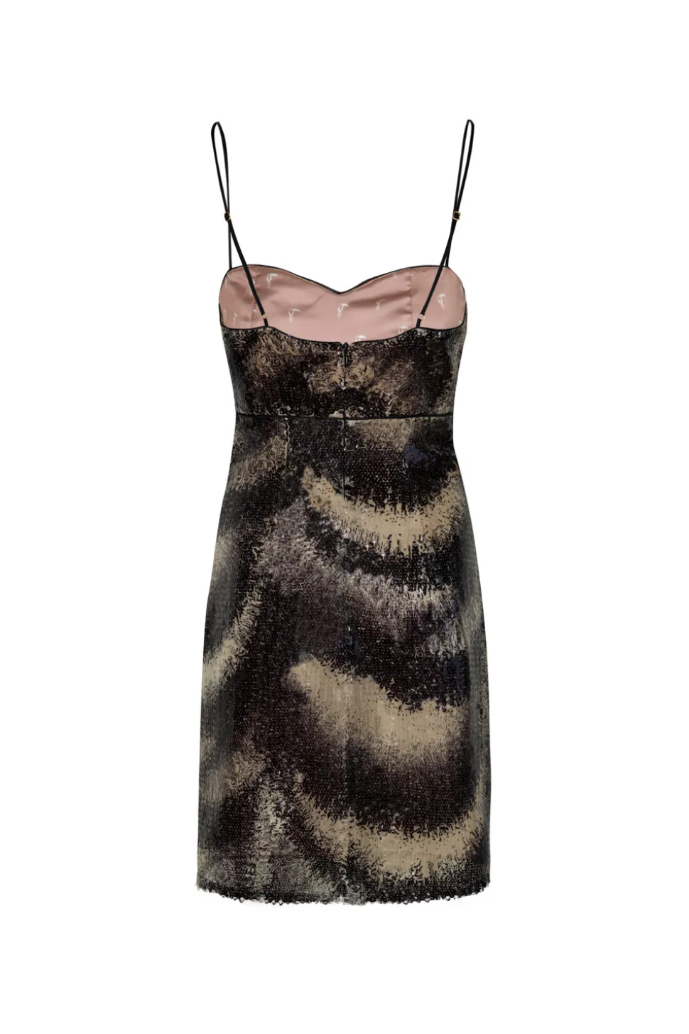 Mujer Divina Sequins Mini Dress in Black