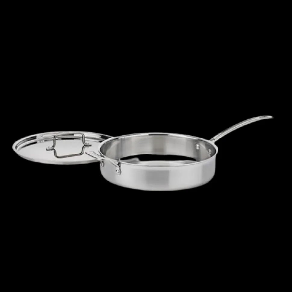MultiClad Pro Triple Ply Stainless Cookware 5.5 Quart Sauté Pan in Stainless Steel