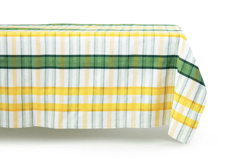 Multicolor Plaid Rectangular Tablecloth