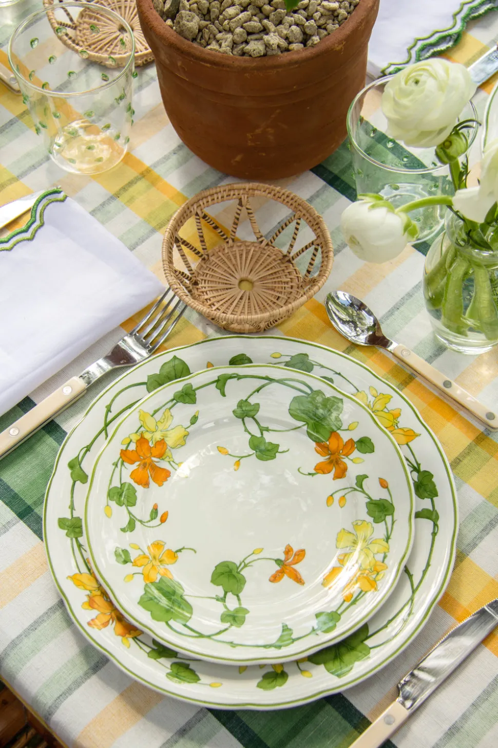 Multicolor Plaid Rectangular Tablecloth