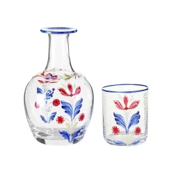 Murano Bucaneve Hand-Painted Bedside Set