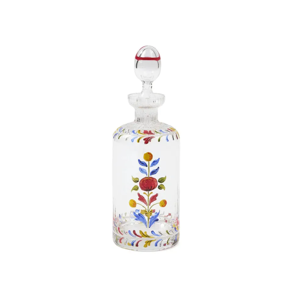 Murano Hand-Painted Oil Bottle Multicolor