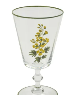 Murano Primrose Hand-Painted Water Glass