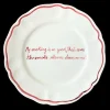 My Cooking is So Good, That Even the Smoke Alarm Cheers Me On! Scalloped Plate, Set of 6