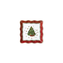 My Noel 4" Lace Square Tray