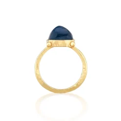 Mystic Eye Gem Ring in Blue Labradorite