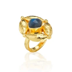 Mystic Eye Ring in Blue Labradorite