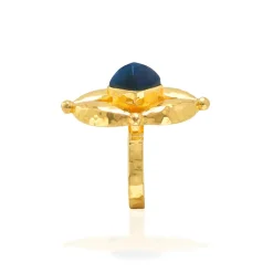 Mystic Eye Ring in Blue Labradorite