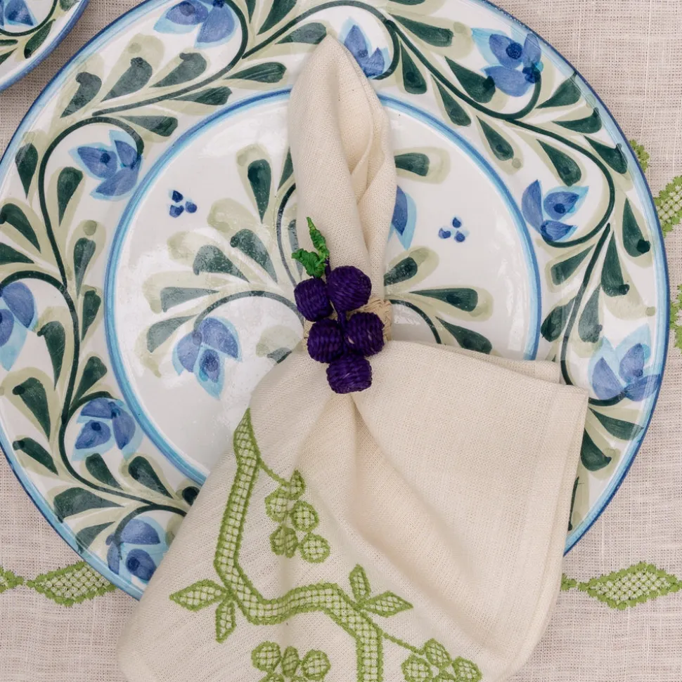 Napkin Rings Grape, Set Of 4