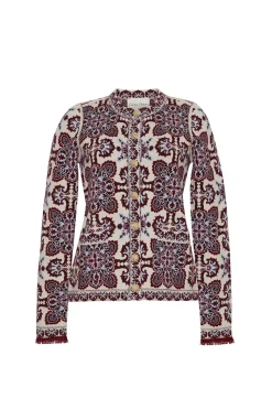 Nara Jacket in Vintage Scarf Ivory