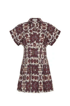 Nash Mini Dress in Vintage Tile Berry