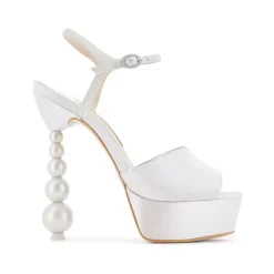 Natalia Perla Sandal in Ivory & Pearl