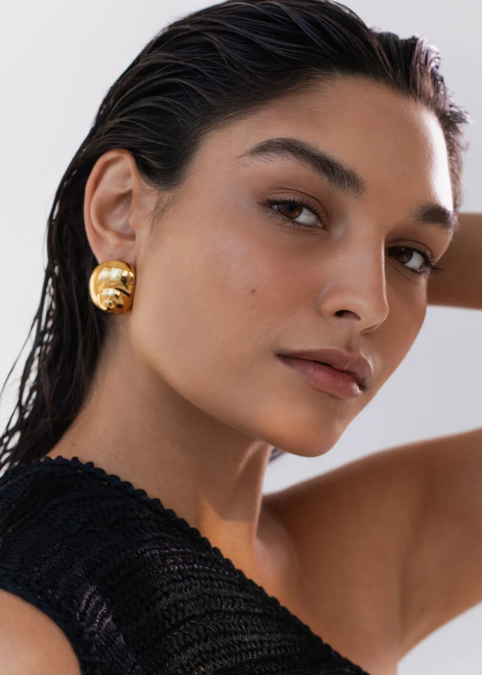 Natica Stud in Gold
