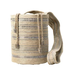 Natural Steel Bucket Bag