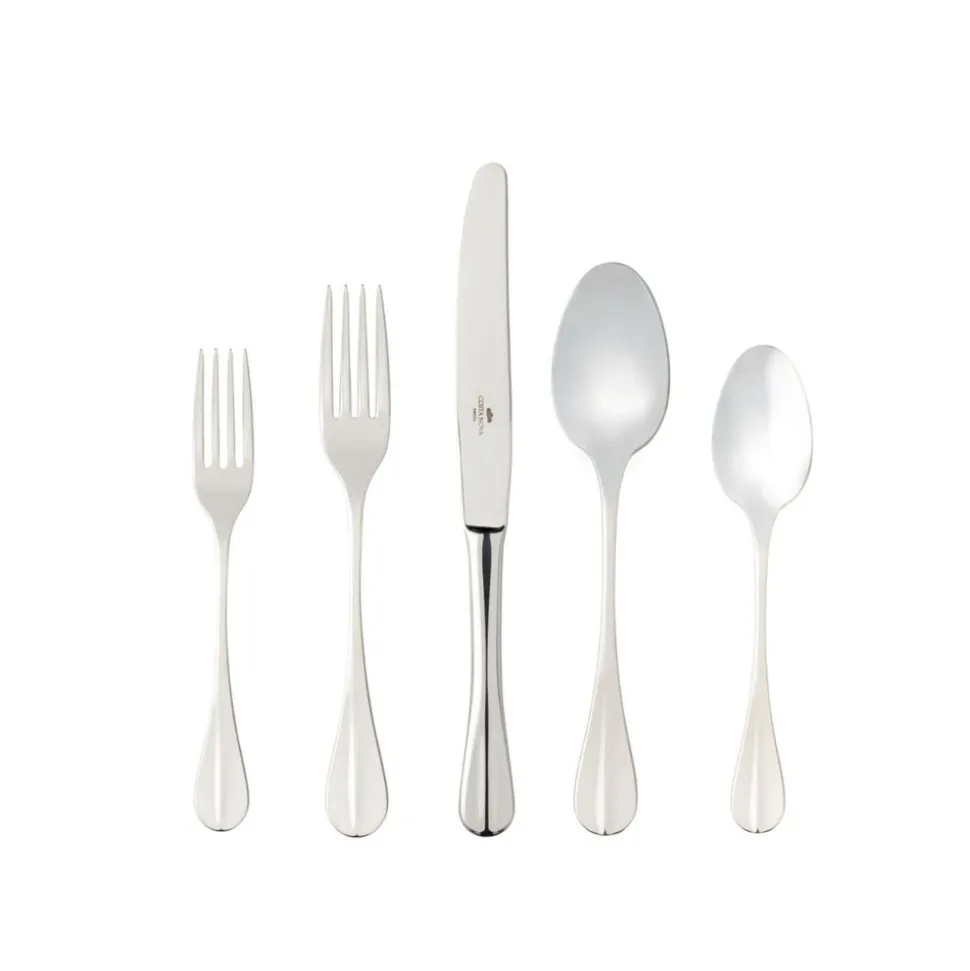 Nau Collection Flatware in Polished, Set of 5