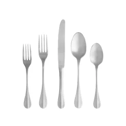 Nau Collection Flatware in Brushed, Set of 5