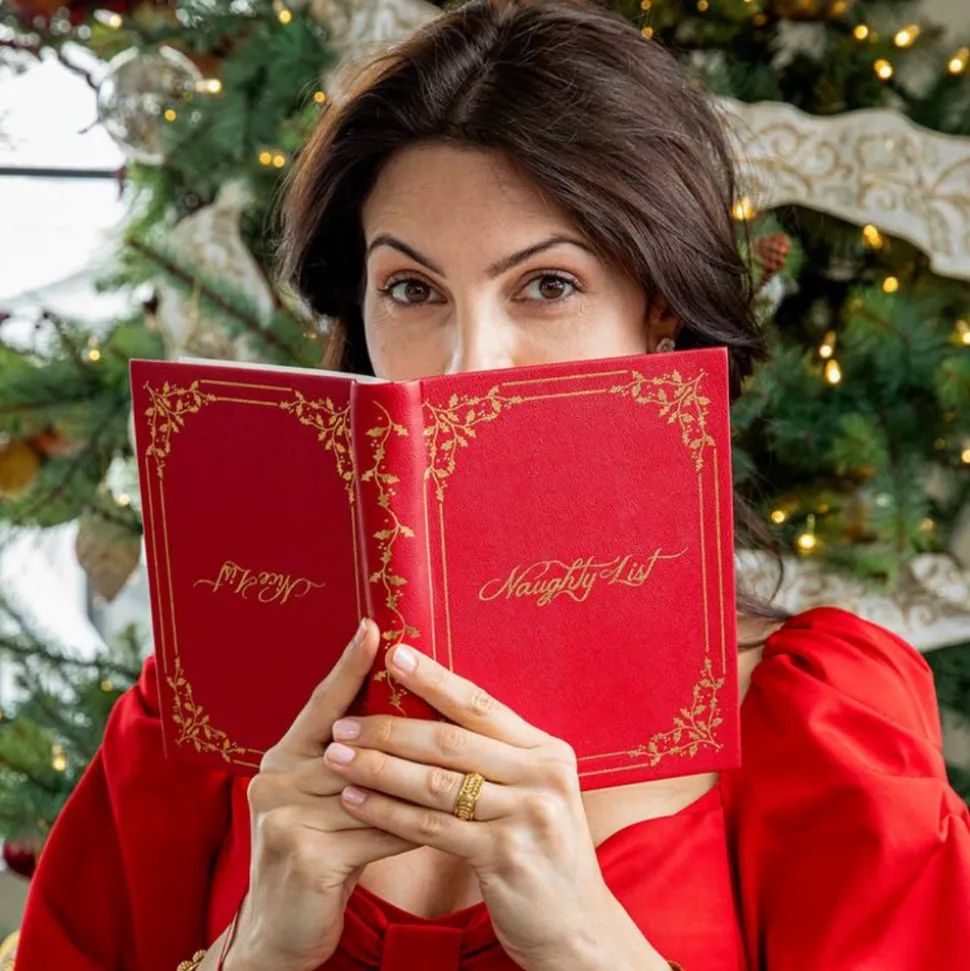 Naughty/Nice Embossed Journal
