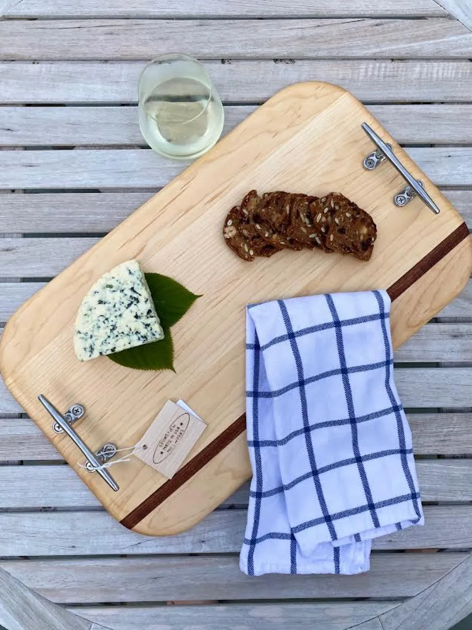Nautical Cleat Double Handle Charcuterie Board