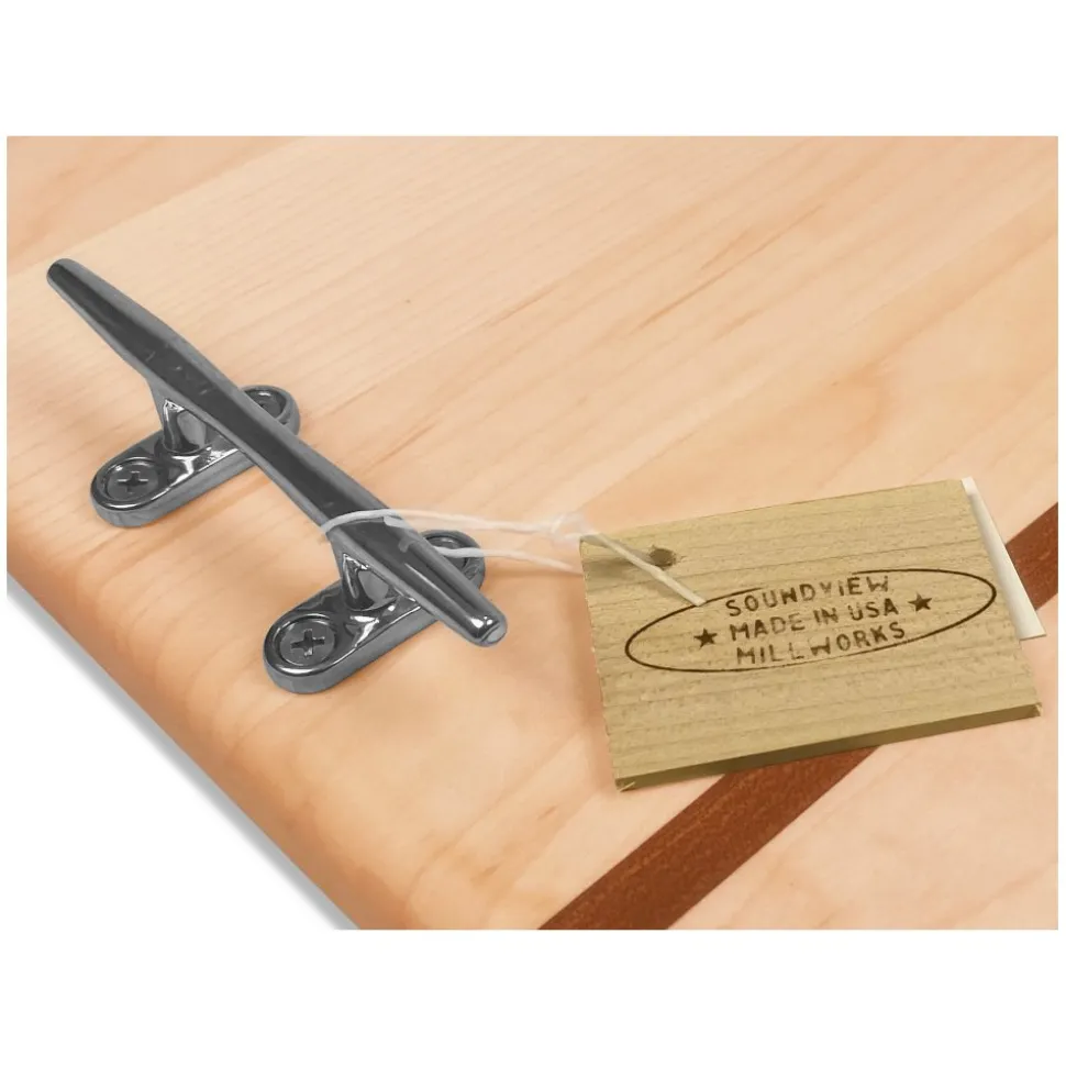 Nautical Cleat Double Handle Charcuterie Board