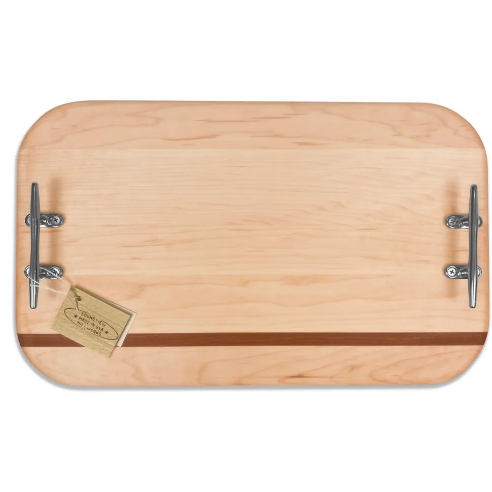 Nautical Cleat Double Handle Charcuterie Board