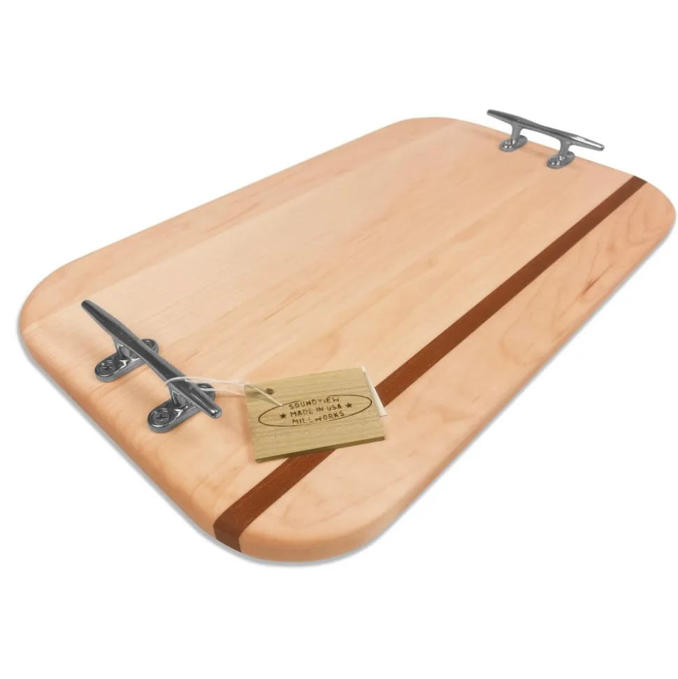 Nautical Cleat Double Handle Charcuterie Board