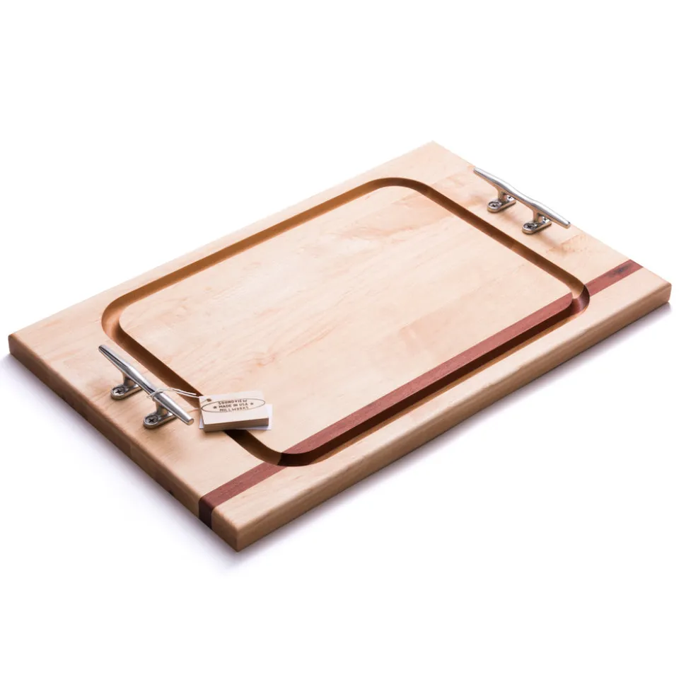 Nautical Cleat Handle Steak Boards