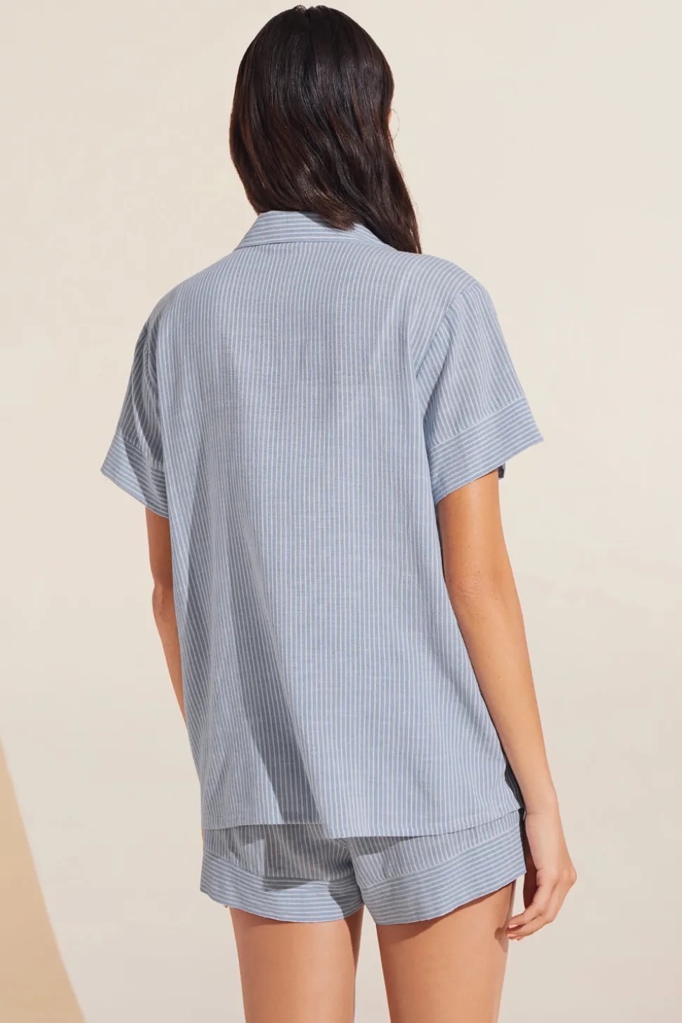 Nautico Shortie PJ Set in Wedgewood Blue/White