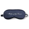 Navy Silk Mother of the Groom Sleep Mask