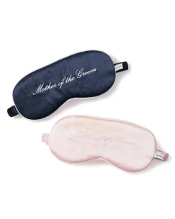 Navy Silk Mother of the Groom Sleep Mask