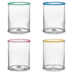 Nell Double Old Fashioned Assorted, Set of 4 in Multi