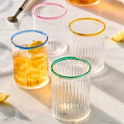 Nell Double Old Fashioned Assorted, Set of 4 in Multi