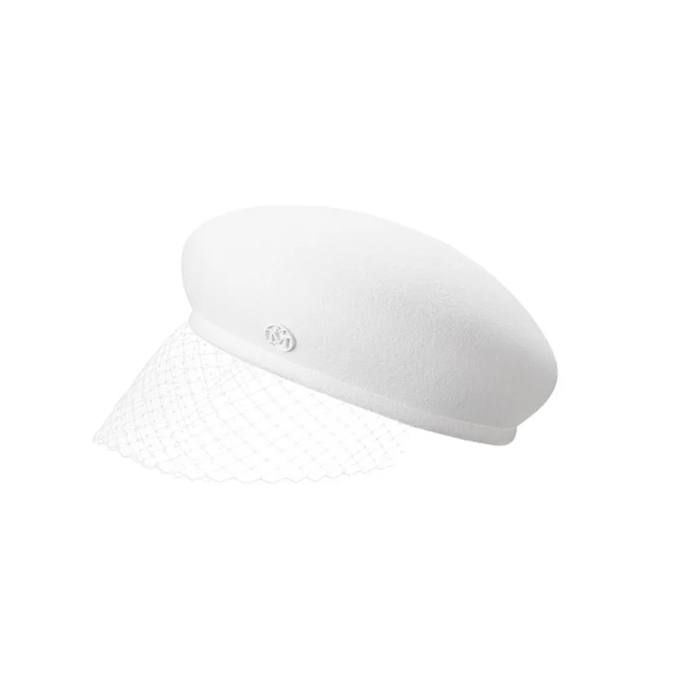 New Bonnie Felt Beret With Veil
